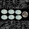 Six Blue and White Mermaid Cameos 24mm x 18mm Cameos - CAM156